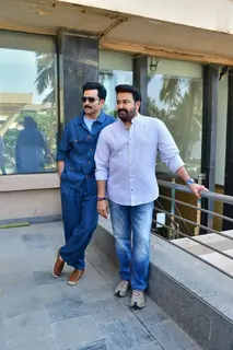 Prithviraj Sukumaran and Mohanlal snapped promoting L2E: Empuraan