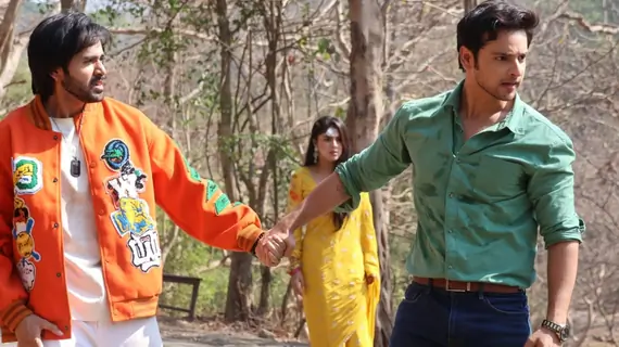 Randeep Rai, Adrija Roy and Shivam Khajuria  snapped shooting on the sets Anupamaa 