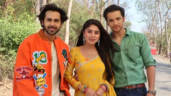 Randeep Rai, Adrija Roy and Shivam Khajuria  snapped shooting on the sets Anupamaa 