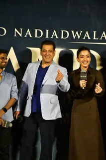 Salman Khan and Rashmika Mandanna attend Sikandar trailer launch