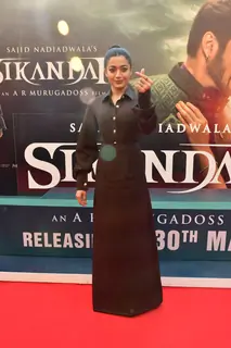 Rashmika Mandanna attends Sikandar trailer launch