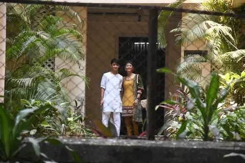 Kiran Rao snapped with son at Aamir Khan’s residence