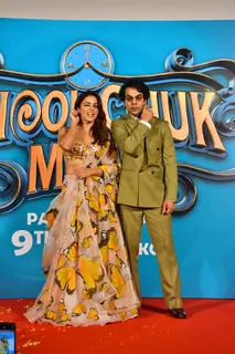 Rajkummar Rao and Wamiqa Gabbi  snapped at the trailer launch of 'Bhool Chuk Maaf'