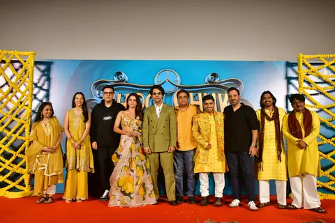 Rajkummar Rao and Wamiqa Gabbi  snapped at the trailer launch of 'Bhool Chuk Maaf'