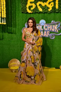 Wamiqa Gabbi  snapped at the trailer launch of 'Bhool Chuk Maaf'