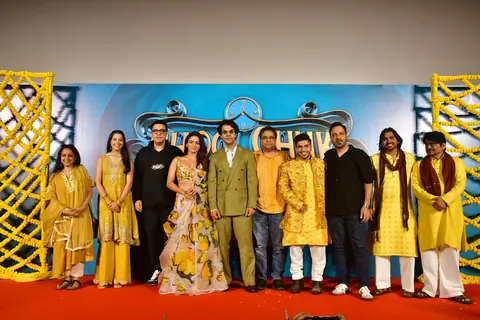 Rajkummar Rao and Wamiqa Gabbi  snapped at the trailer launch of 'Bhool Chuk Maaf'