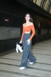 Alaya Furniturewalla snapped in the city