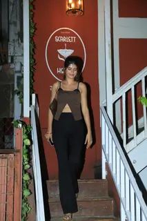 Anjini Dhawan  snapped in the city