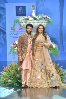 Sonakshi Sinha and Zaheer Iqbal grace the Bombay Times Fashion Week