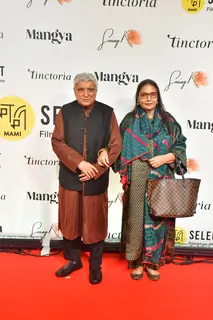 Shabana Azmi and Javed Akhtar grace the red carpet of MAMI Film Festival 2025