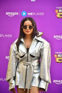 Manisha Rani snapped on the set of HIP Hop India