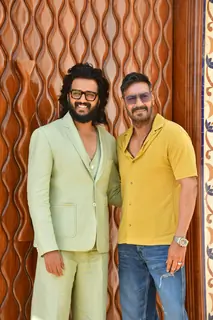 Ajay Devgn and Riteish Deshmukh snapped promoting Raid 2