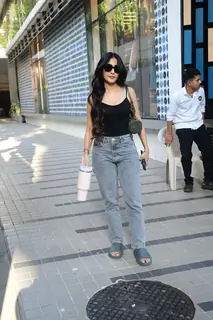 Dhanashree Verma Chahal spotted at Santacruz 