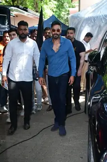 Ajay Devgn spotted at Mehboob studio in Bandra
