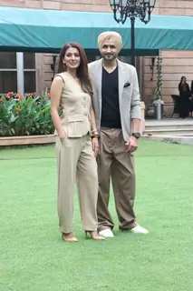 Harbhajan Singh and Geeta Basra snapped introducing their new show 'Who’s The Boss'!