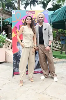 Harbhajan Singh and Geeta Basra snapped introducing their new show 'Who’s The Boss'!