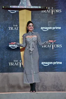 Nikita Luther grace at The Traitors trailer launch