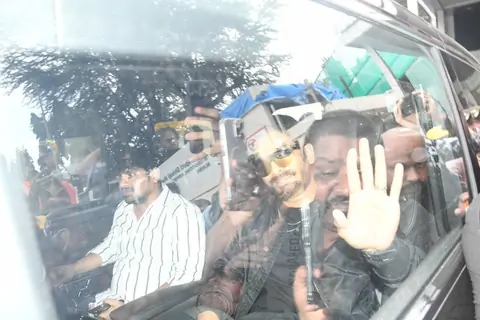 Allu Arjun spotted in the city 