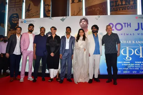Rashmika Mandanna, Dhanush and Nagarjuna grace at Kubera trailer launch