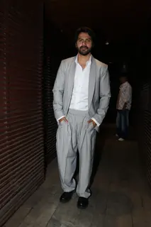 Varun Dhawan attend wedding reception of fitness trainer Prashant Sawant