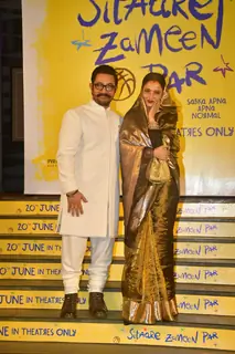 Aamir Khan and Rekha snapped at the screening of 'Sitaare Zameen Par'