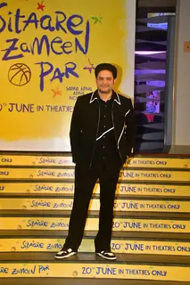 Jaideep Ahlawat snapped at the screening of 'Sitaare Zameen Par'