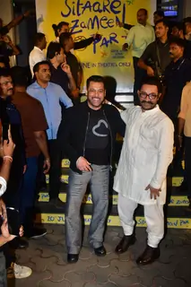 Salman Khan and Aamir Khan snapped at the screening of 'Sitaare Zameen Par'