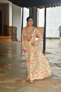 Kajol snapped promoting her film Maa