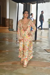 Kajol snapped promoting her film Maa