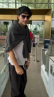 Ibrahim Ali Khan spotted at the Airport 