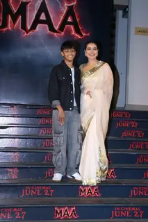 Kajol graces the screening of the film 'Maa'