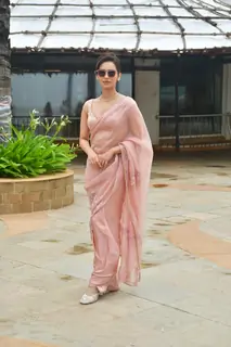 Manushi Chhillar  snapped promoting their film Maalik