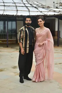 Rajkummar Rao and Manushi Chhillar  snapped promoting their film Maalik