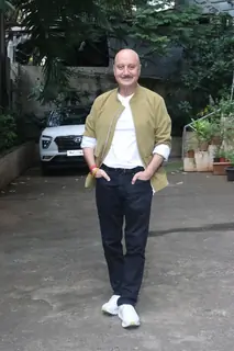 Anupam Kher snapped promoting their upcoming film Tanvi The Great