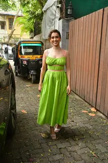 Sanya Malhotra spotted in Juhu