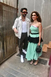 Sanya Malhotra and Aparshakti Khurana snapped in Khar