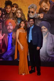 Ajay Devgn and Mrunal Thakur attend the trailer launch of Son Of Sardaar 2