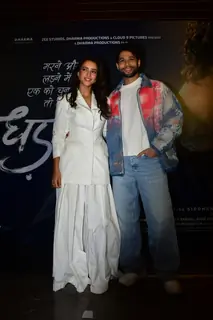 Siddhant Chaturvedi and Triptii Dimri  snapped the trailer launch of Dhadak 2