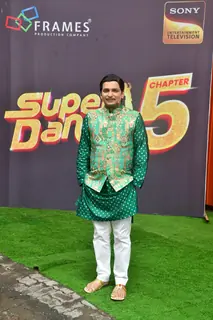 Paritosh Tripathi at the set of SUPER DANCER 5