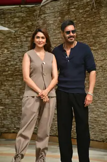 Ajay Devgn and Mrunal Thakur snapped promoting Son of Sardaar 2