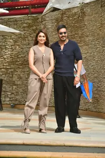 Ajay Devgn and Mrunal Thakur snapped promoting Son of Sardaar 2