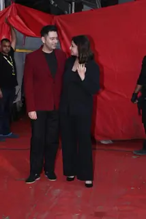 Parineeti Chopra and Raghav Chadha spotted at the sets The Kapil Sharma Show