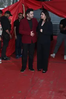 Parineeti Chopra and Raghav Chadha spotted at the sets The Kapil Sharma Show