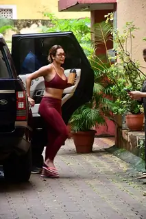 Malaika Arora spotted at diva yoga in Bandra