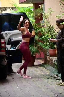 Malaika Arora spotted at diva yoga in Bandra