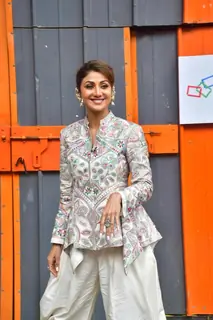 Shilpa Shetty snapped on the sets of SUPER DANCER 5