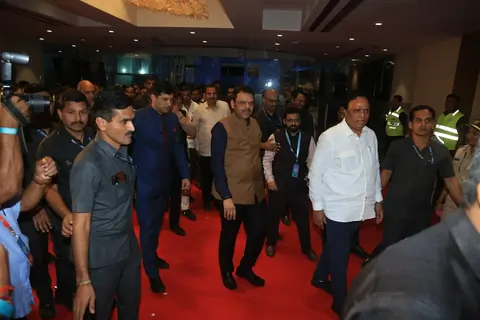 Devendra Fadnavis spotted at an award function