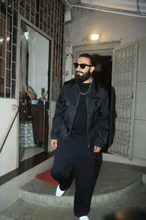 Ranveer Singh Snapped at Dubbing Studio In Bandra