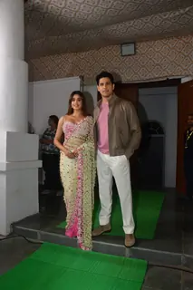 Sidharth Malhotra and Janhvi Kapoor snapped promoting their upcoming fim Param Sundari on the sets The Kapil Sharma Show