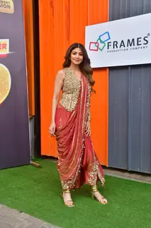 Shilpa Shetty snapped on sets of Super Dancer 5